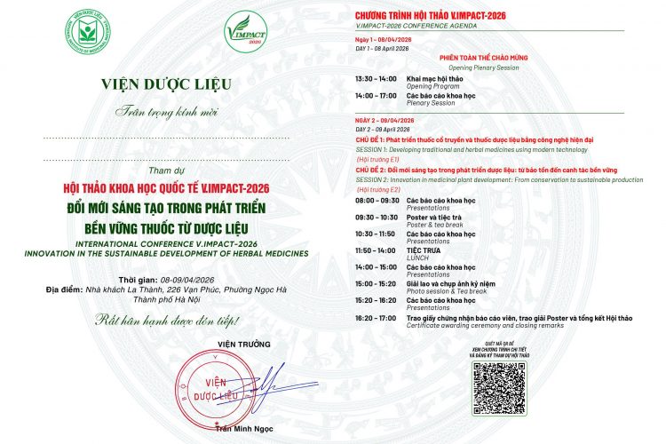 Hội thảo quốc tế về dược liệu: Cơ hội cập nhật xu hướng mới trong bảo tồn và phát triển cây thuốc Hội thảo quốc tế về dược liệu: Cơ hội cập nhật xu hướng mới trong bảo tồn và phát triển cây thuốc